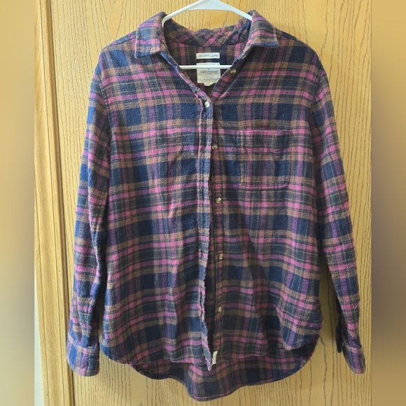 American Eagle Outfitters Tops - American Eagle Ahh-mazingly Soft Boyfriend Fit Plaid Long Sleeve sz M